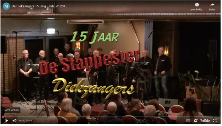 15 jarig jubileum Zaal Spoorzicht 23 maart 2018