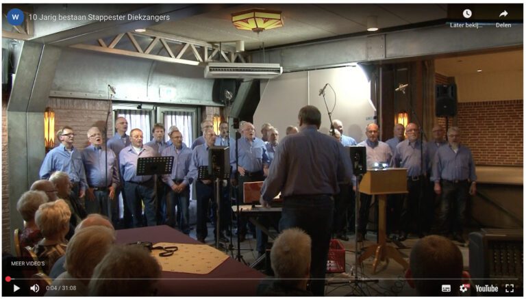 Optreden i.v.m. 10 jarig bestaan op vriijdag 19 april 2013