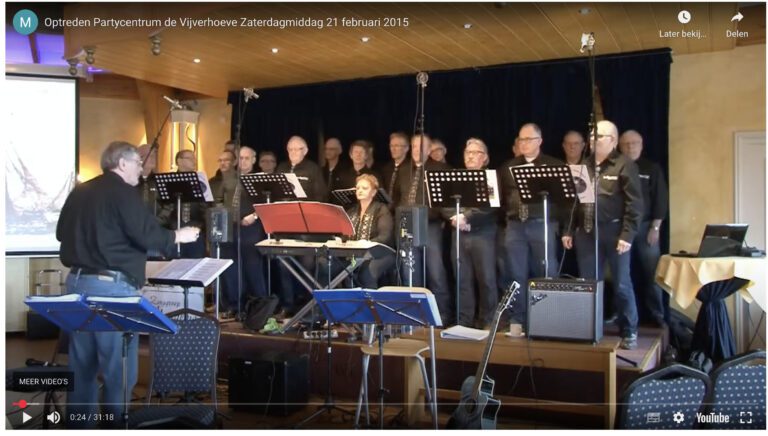 Optreden Partycentrum de Vijverhoeve zaterdag 21 februari 2015